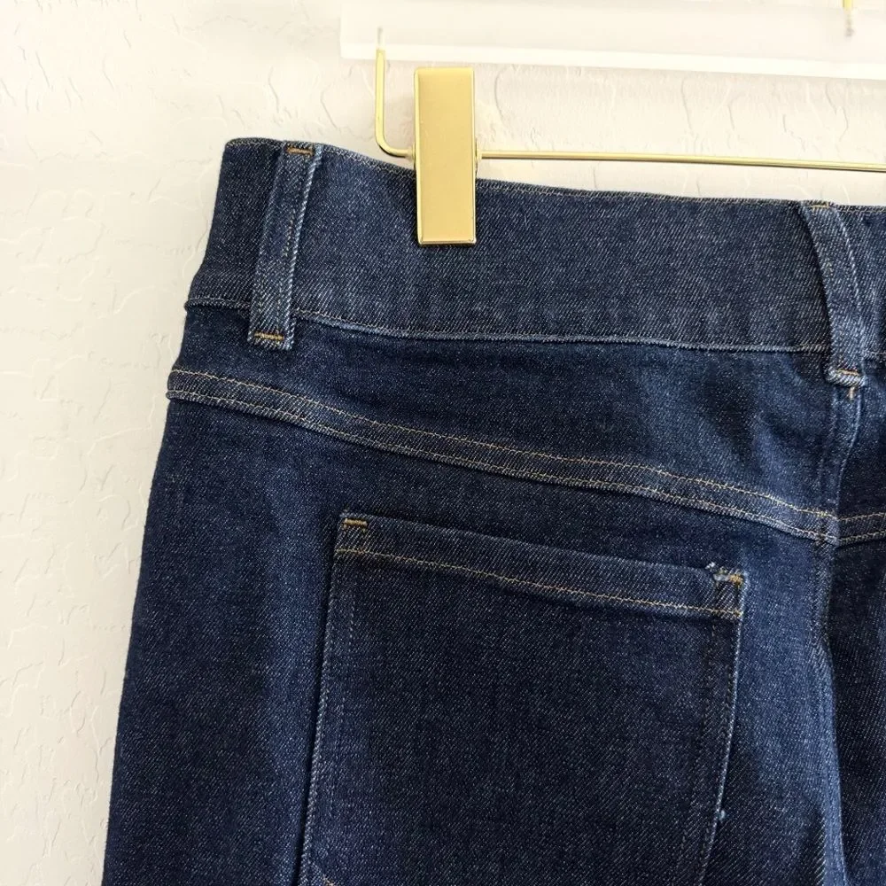 SPANX EveryWear Kick Flare Limited Edition Raw Indigo Dark Wash Jeans Size 1X